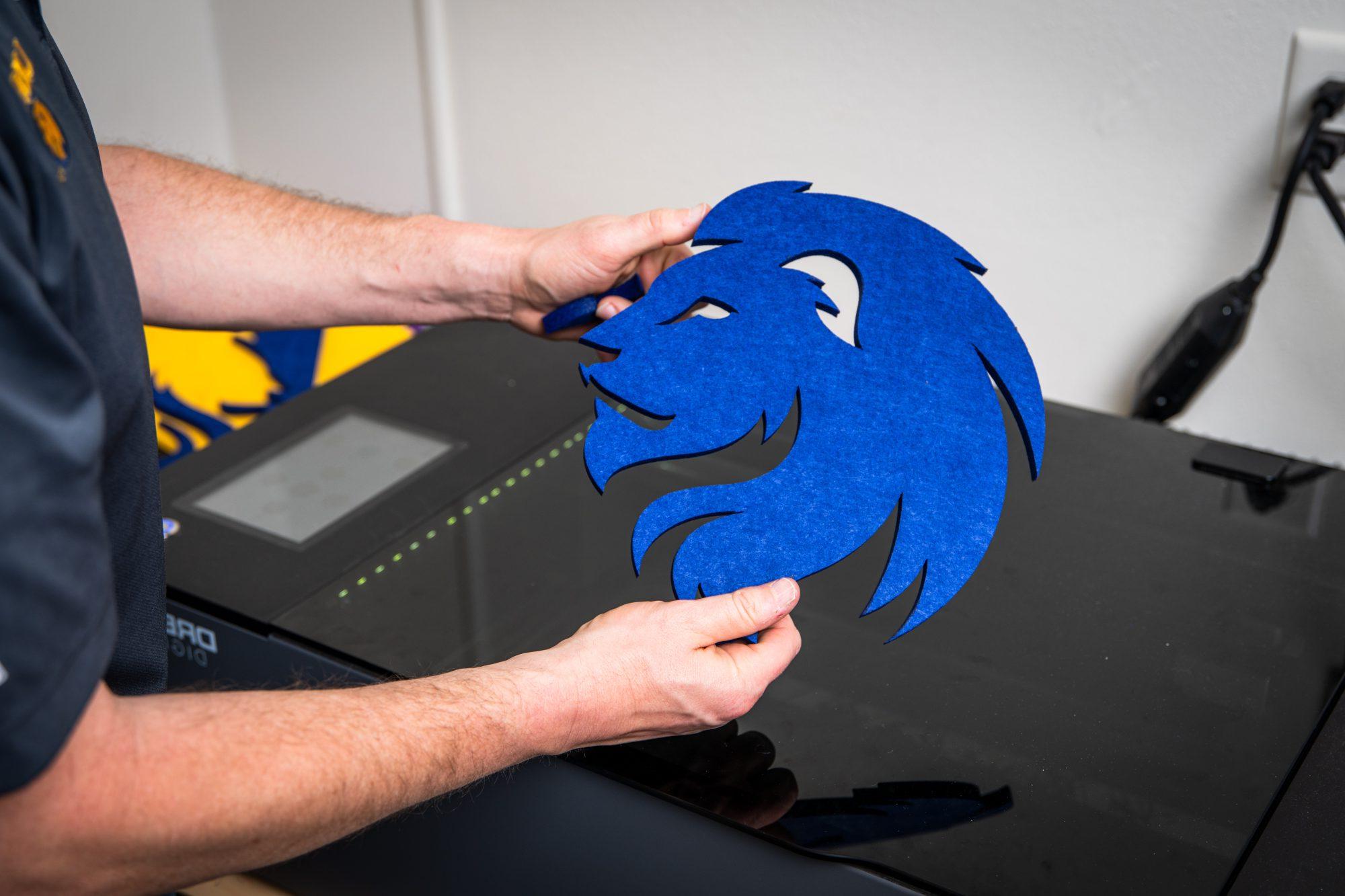A 3D printing on the leo lion. 